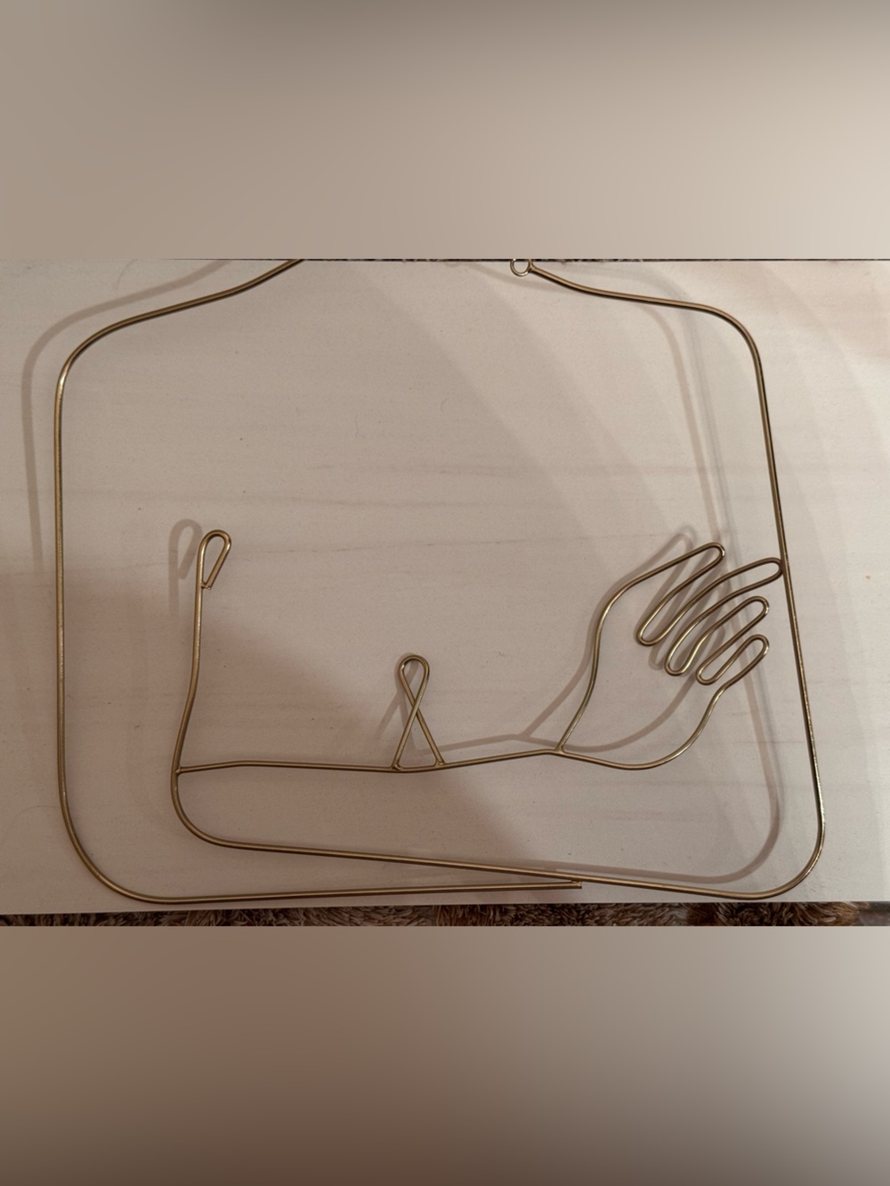 Urban Outfitters Gold Hand Wire Jewelry Hanger